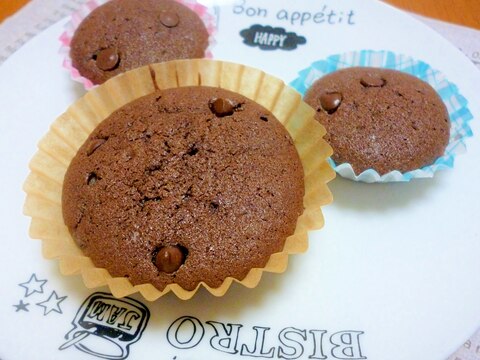 簡単✽ チョコチップマフィン ✽